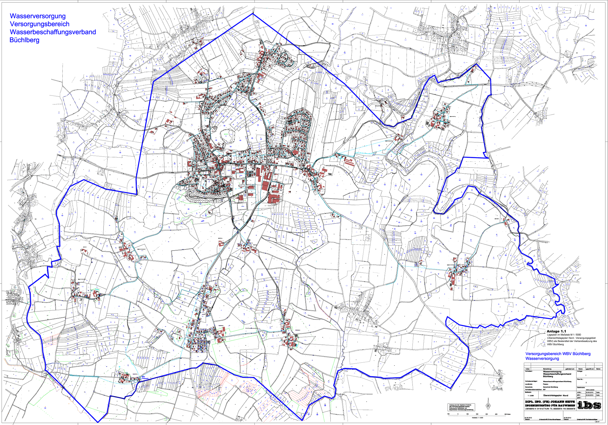 Versorgungsbereich Wasserbeschaffungsverband Büchlberg